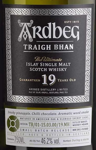 Ardbeg Traigh Bhan 19 Years Old Islay Single Malt Scotch Whisky